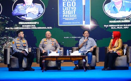 Bedah Buku “Alter Ego Listyo Sigit Presisi”, Prof. Hermawan Paparkan Dinamika Kebijakan Kapolri di Tengah Reformasi Polri