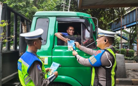 Ditlantas Polda Jatim Tertibkan Penggunaan Lajur Jalan Tol