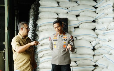 Kapolres Ponorogo Pastikan Keamanan dan Ketersediaan Pangan di Gudang Bulog Cukup