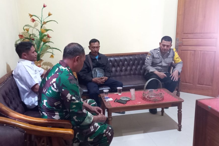 Bhabinkamtibmas Polsek Gemarang Gelar Konsolidasi Kamtibmas di Kantor Desa Sebayi