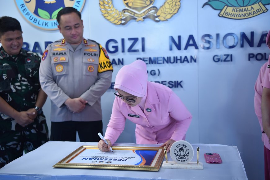 SPPG Polres Gresik di Bedilan Diresmikan Dukung Penguatan Gizi Nasional