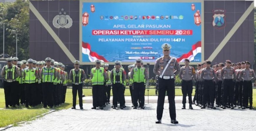 Operasi Ketupat Semeru 2026, Polda Jatim Siagakan 16.326 Personel