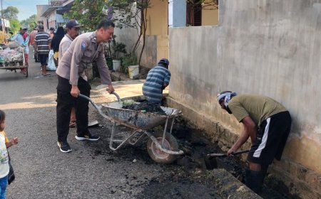 Polres Probolinggo Kota Gelorakan Gerakan Indonesia ASRI, Bersama Lintas Sektor Bersihkan Lingkungan