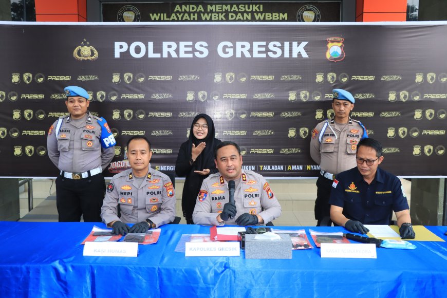 Polres Gresik Ungkap Jaringan Narkoba Lintas Kota, 4 Tersangka Diamankan