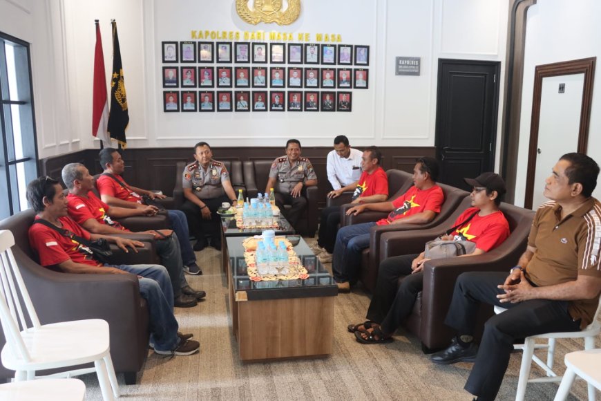 Jogo Jatim : Polres Madiun Kota Perkuat Sinergi dengan Serikat Buruh